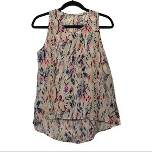 Sophie Rue Pink & Blue Abstract Print Blouse